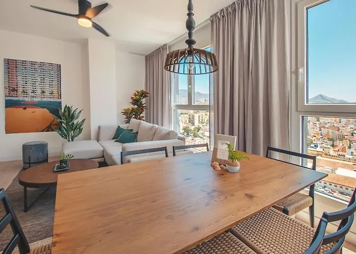 Urban Jungle In Malaga Center, 18Th Floor, Rooftop Pool, Free Parking